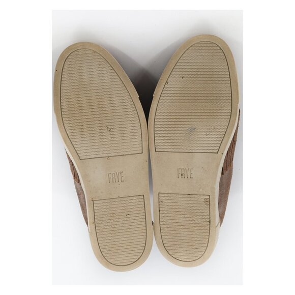 FRYE Ivy Gore Slip On Sneakers Brown Leather Chelsea Panel - Picture 9 of 10